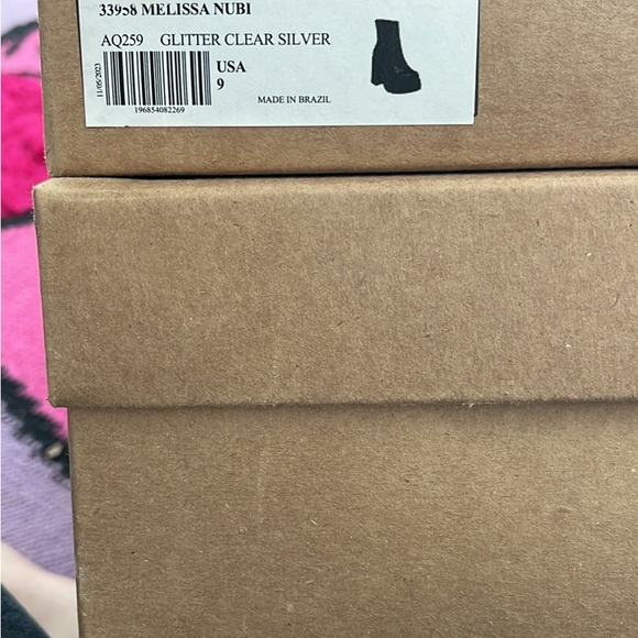 Melissa Nubia Pink Jelly Platform Ankle Boots 9 / 40 - Picture 2 of 5